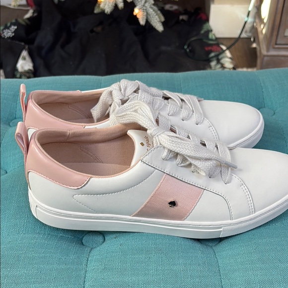 kate spade Shoes - kate spade White and Pink Sneakers size 9.5 NEW
